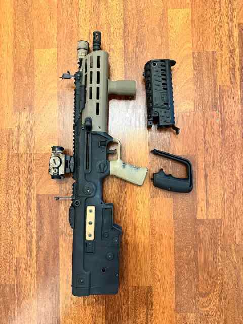 X95 16.5” left hand BLK LBL handguard 