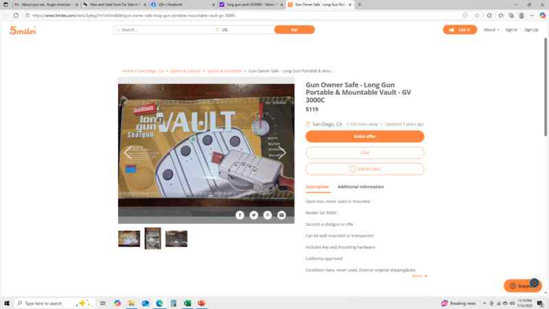 New in box Long Gun Vault