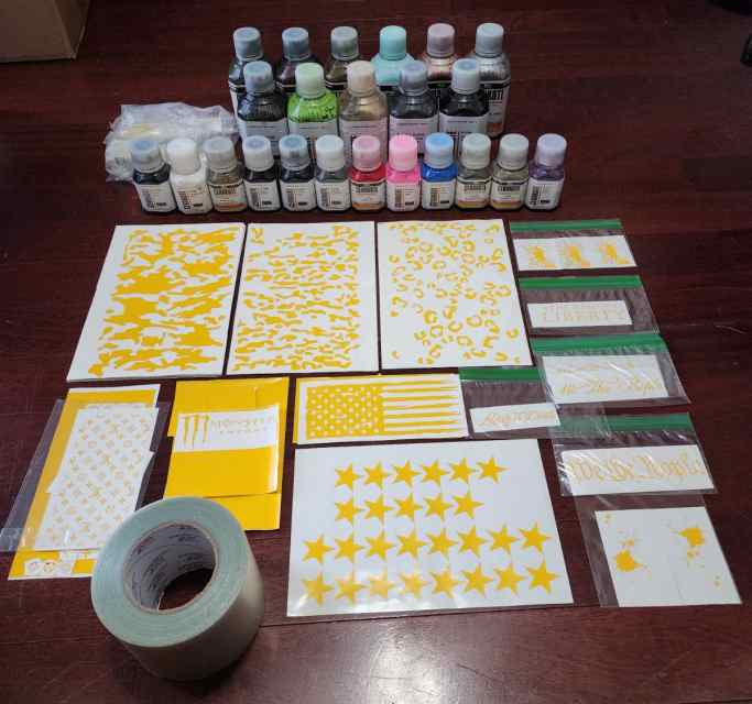 Cerakote, Stencils, Iwata Airbrush, Display Board