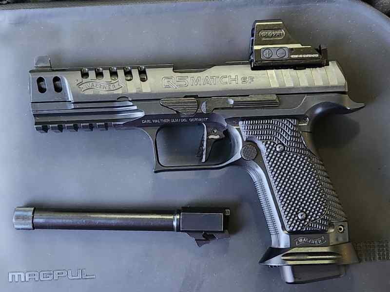 Walther PPQ Q5 Match SF Pro LNIB + extras 
