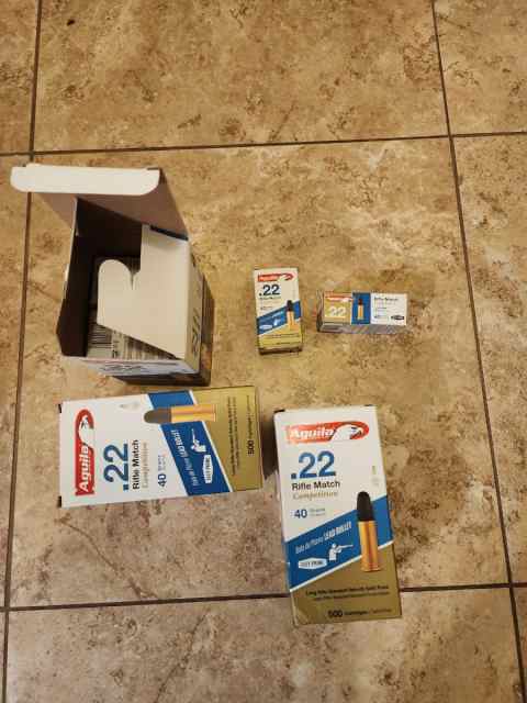 22 LR AmmoRifle Match Competition round