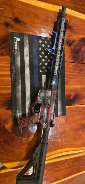 Price Drop! Anderson AR, Custom American Cerekote 