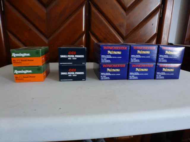 Primers, Powder, Bullets and Brass