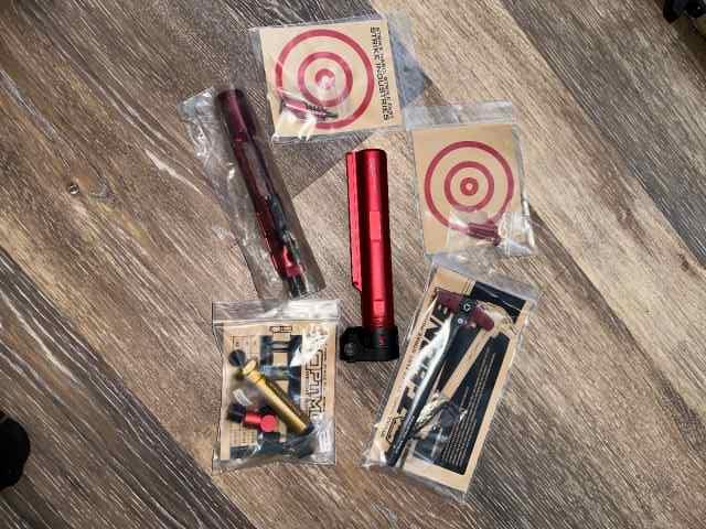 Strike Industries Red Anodized AR15 parts