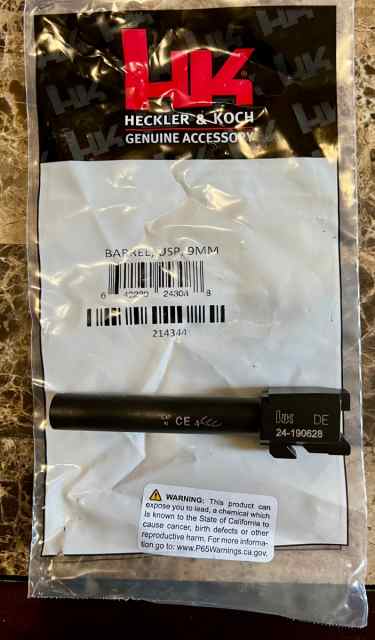 Hk usp 9mm factory German made barrel Classified -