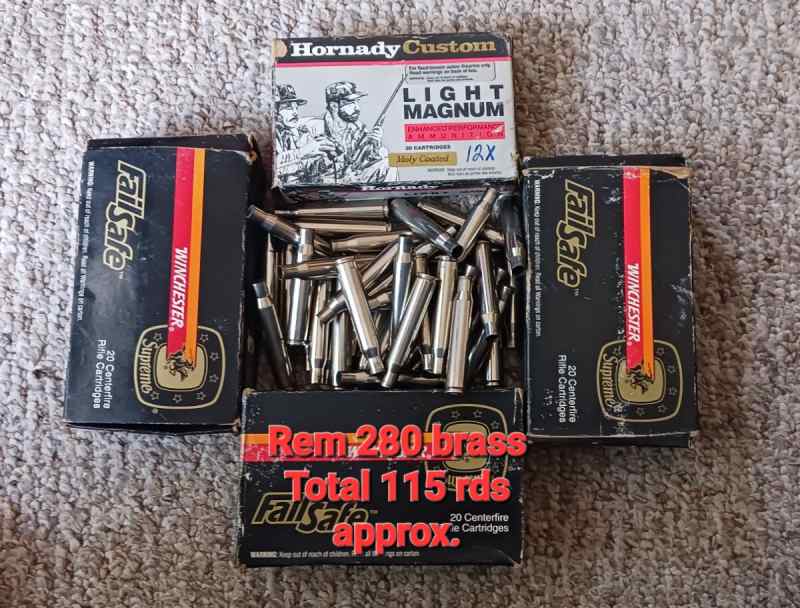 Remington 280 once fired brass - almost FREE